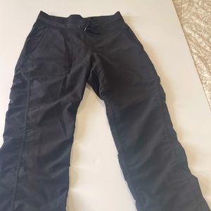 Black tracking pants straight wide leg size S excellent condition